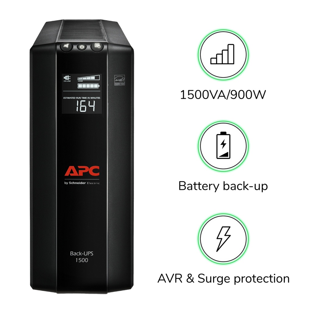 BACK UPS PRO BX 1500VA 10OUT AVR LCD INTERFACE