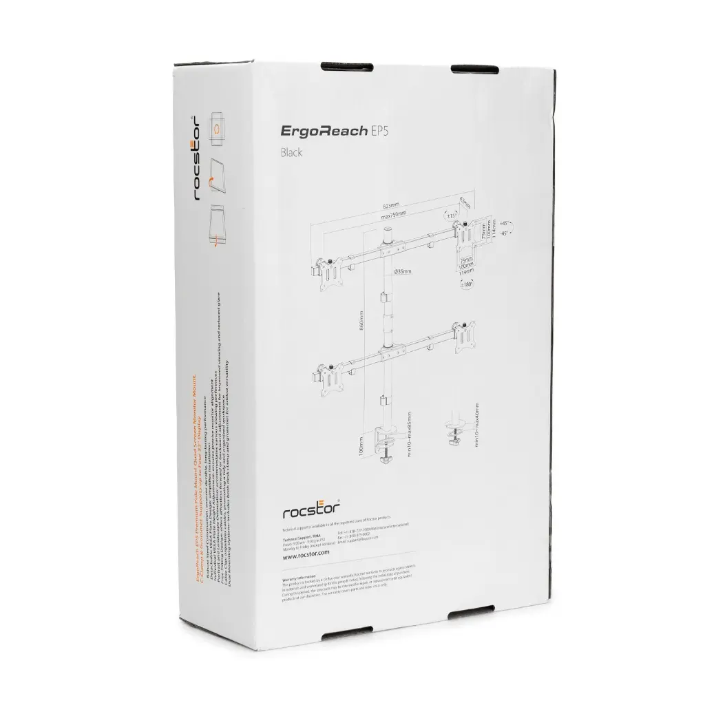 Y10N007-B1-ErgoReach-EP5-Premium-Quad-Screen-Monitor-Pole-Mount-C-Clamp-Grommet2.webp