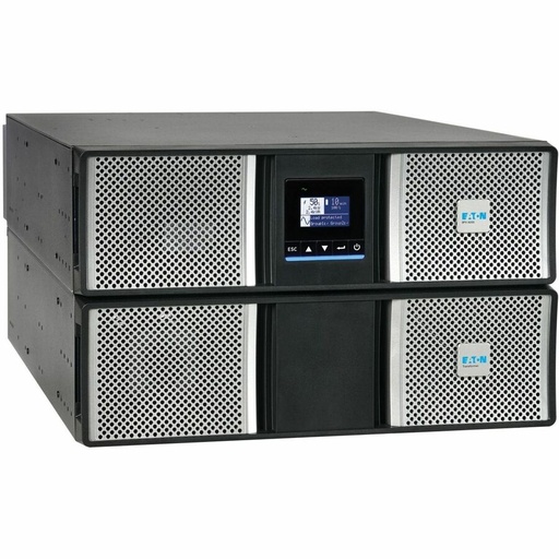 Eaton 9PX G2 5000VA 5000W 208/120V Online Double-Conversion UPS - L6-30P or Hardwired Input, 18x 5-20R, 2x L6-20R, 1x L6-30R, Cybersecure Network Card, Extended Run, 6U Rack/Tower - 6U Rack/Tower - 3 Hour Recharge - 3.50 Minute Stand-by - 230 V AC Input - 240 V AC, 230 V AC, 220 V AC, 208 V AC, 200 V AC, 100 V AC, 110 V AC, 120 V AC Output - Single Phase - Pure Sine Wave - Serial Port - USB - LCD Display - 18 x NEMA 5-20R, 2 x NEMA L6-20R, 1 x NEMA L6-30R, 1 x Hardwired Receptacle(s) - Netw