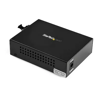 StarTech.com Gigabit Ethernet Fiber Media Converter - Compact - 850nm MM LC - 550m - With MM SFP Transceiver